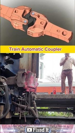 Train Automatic Coupler Mechanism | How Trains Connect and Disconnect Without Manual Effort 🚆⚙️