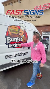 Huge shoutout to the crew over at FASTSIGNS of Monroe, MI for absolutely crushing the new Burger Review Guy van wrap. 🔥 The colors, the branding, the detail, they nailed it and took our promo game to the next level. If you need vehicle wraps, custom signs, banners, or any kind of promotional marketing items for your business, Burger Review Guy HIGHLY recommends FASTSIGNS of Monroe, MI. 🚀 Give them a call today at 734-868-2310 and tell them the Burger Review Guy sent ya! | Burger review guy