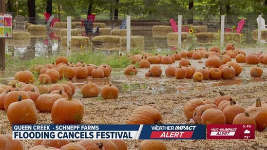 Historic rain forces Schnepf Farms to close fall festival for first time in 29 years