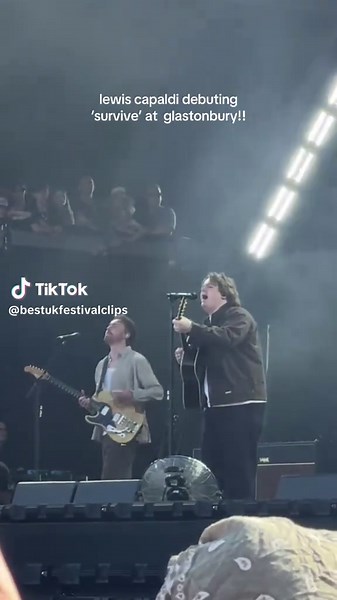 Lewis Capaldi Debuts 'Survive' at Glastonbury 2025