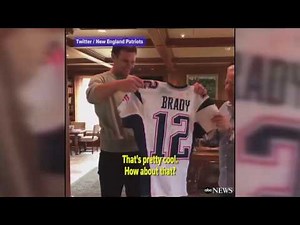 Patriots' owner presents Brady with stolen Super Bowl jerseys