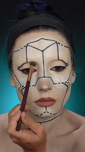 Futuristic Cyborg Makeup Tutorial with DIY Details