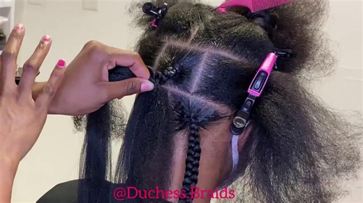 Something quick & easy: Knotless braids