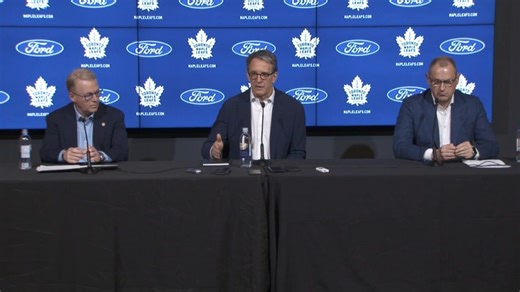 Watch full Maple Leafs press conference: Pelley, Shanahan and Treliving