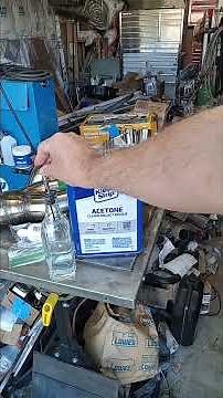 Hack for Acetone Storage & Dispensing via Glass Bottle TIG Welding, etc. #tigwelding #acetone #tig