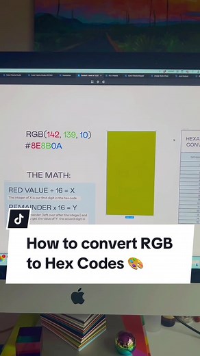 How to translate a color from RGB to hex code 🎨🎨🎨 #colorpalette #colorpalettes #graphicdesign #graphicdesigner #hexcode #rgb