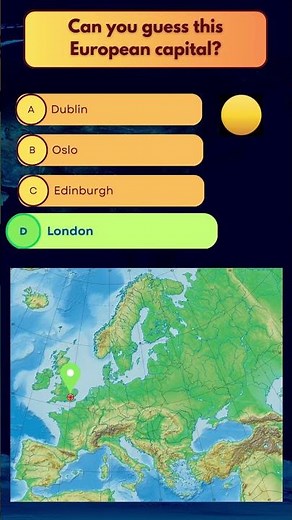 Capitals of Europe Quiz #geographythroughmaps #atlas #trivia #quiz #generalknowledge