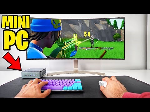 Playing FORTNITE On The WORLDS SMALLEST GAMING PC!!! (IT ACTUALLY WORKED!)