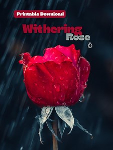 Printable Downloadable Rose Wall Art - Etsy