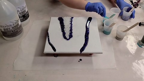 Geode Resin Painting