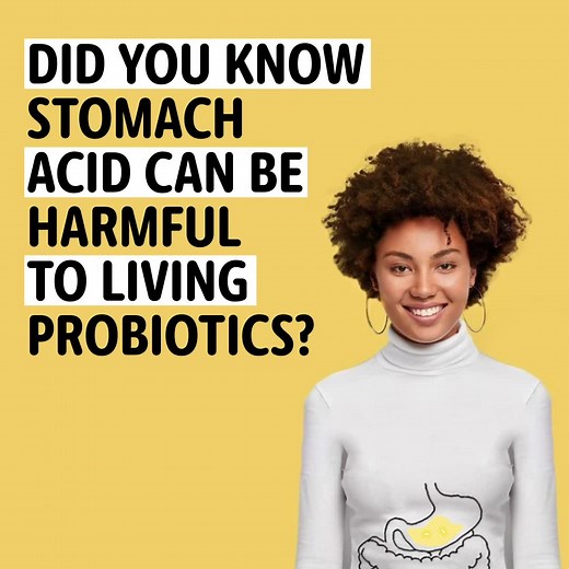 Did you know stomach acids can be harmful to probiotics? PERKii probiotics are equipped to resist stomach acid and get through to your gut! | PERKii Targeted Release Probiotics