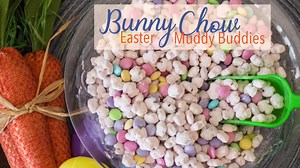 Get into the Easter Spirit with this fun Bunny Chow Snack Mix Muddy Buddies! That's a mouthful of fun! I love to melt my chocolate or Candy Wafers using my Instant Pot because I never worry about burning my chocolate. So quick and easy! Even the little hands can help make this fun Muddy Buddies Snack! https://www.devourdinner.com/bunny-chow/ | Devour Dinner