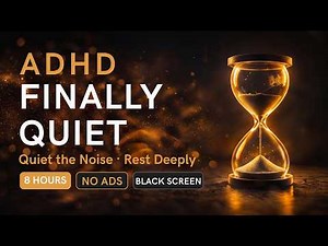 ADHD Brown Noise 🎗 | Mind Won't Quiet Down? | 8 Hours Black Screen