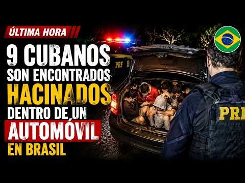 🚨 ¡IMPACTANTE! Policía de Brasil descubre a 9 cubanos ocultos en un vehículo
