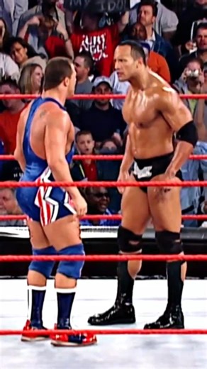 The Rock vs. Kurt Angle (2001) #shorts #therock