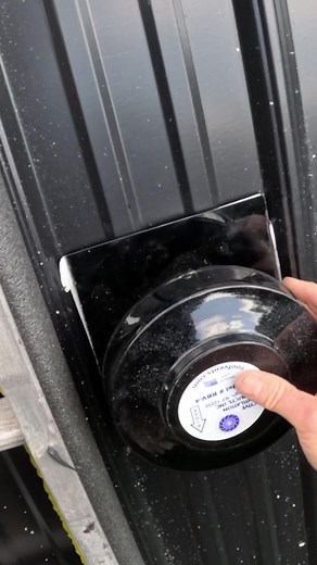 Metal roof vent for a bathroom exhaust fan 🔥🔥 #diy #roofing #bathroomremodel #homeimprovement #homeoffice #garage #bathroomremodelingteacher