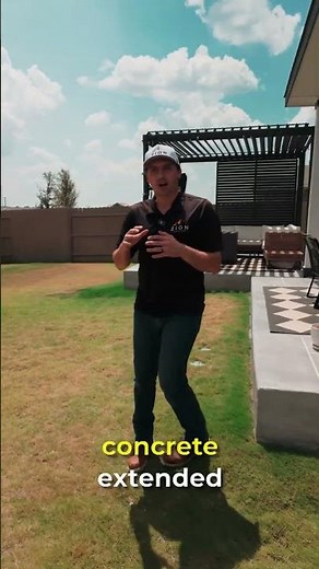 How do you fix mismatched concrete after extending a patio?