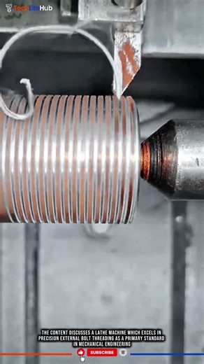 Innovation External Threading: Precision Bolt Lathe, Accurate Dimension, Versatile Metalwork #tech