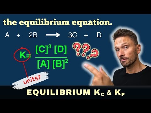 How To Work Out Units For Kp, Kc | Equilibrium Equation | Worked Example