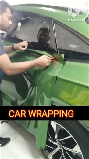 Car Door Wrapping Installation 🔥 Perfect Finish #shorts