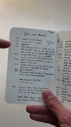 Field Notes Time Tracker #fieldnotes #journal #habittracker #writing #journaling