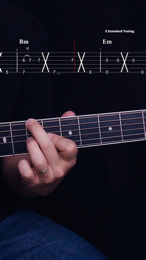 This is a little riff I made using the root third of each chord. Really nice to play! | Tabs (image post), multi-angle view (strumming fretting hand), and slow demonstration video available for my SUBSCRIBERS! | Level Up Guitar Tabs