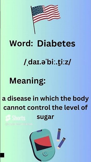 How to Pronounce Diabetes in American Accent #learning #learnenglish