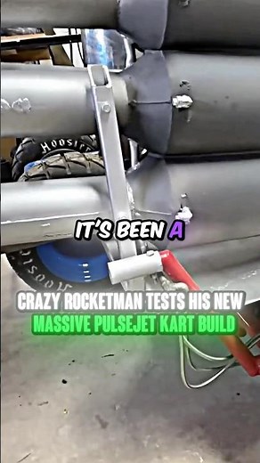 Crazy Rocketman Tests His New Massive Pulsejet Build