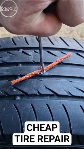 Cheap Tire Plug Repair Kit #tirerepair #tireplug #tirestrip #howitworks #$5 dollar repair