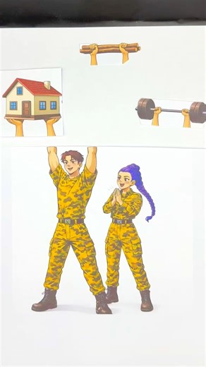Kpop Rumi X Jinu Military Dance Trend Easy Craft #kpopdemonhunters #papercraft #kpoplovers
