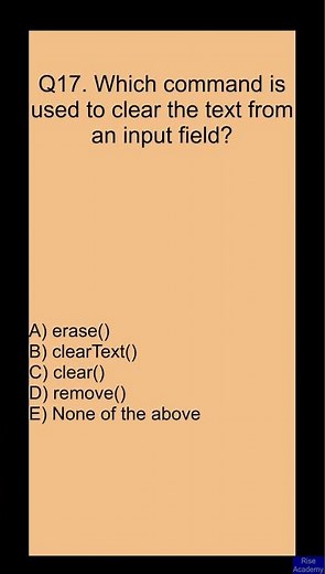 Selenium Interview MCQ Question [#17] | QA Automation Testing | Selenium WebDriver