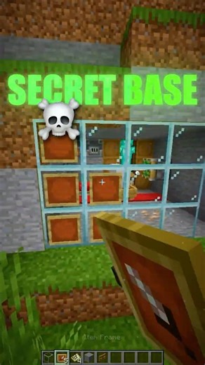 Minecraft Invisible Mountain Base🤯 (World's Smallest Violin)#minecraft