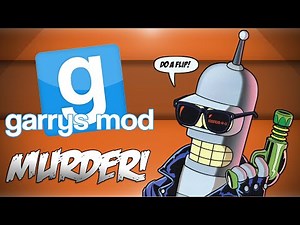 GMod Murder! - P0rn Computer 2000, Rock Paper Scissors, Do A Flip! (Garrys Mod Funny Moments)