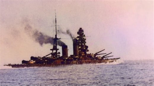 The battleship rebuilt and re-armed for a second life