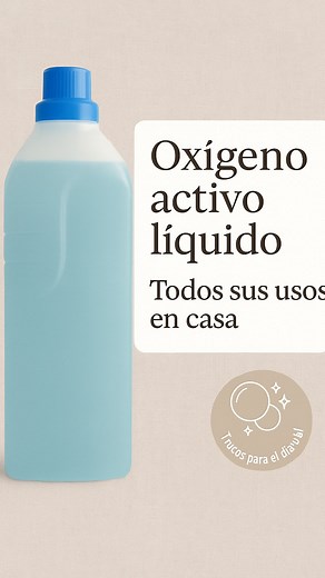 Lydia on Instagram: "🫧 Oxígeno activo líquido: ese gran desconocido que sirve para mucho más que la colada. ✨ Hoy te enseño todos sus usos en casa para aprovecharlo al máximo: ✔️ Desinfecta ✔️ Elimina olores ✔️ Potencia la limpieza ✔️ ¡Y sin lejía! 💡 Guárdalo si quieres una casa más limpia con menos esfuerzo y más conciencia. 📌 Dime en comentarios si ya lo usas o si te sorprende alguno de estos usos. ¡Nos leemos! 💬 #oxigenoactivo #limpiezacasera #trucosdelimpieza #hogarbonito #organizacionde