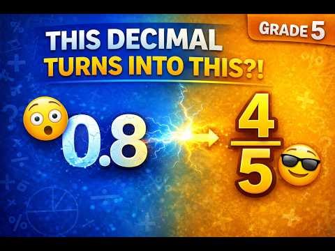Convert Decimals to Fractions in Minutes! (Grade 5 Math Made Easy)