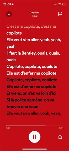 Copilote-Timal #pourtoi #speedsong #timal #copilote