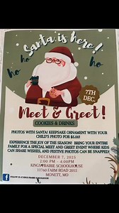 Photos with Santa at the historic Kings Prairie Schoolhouse! Tell Santa your wish list this Sunday, December 7 from 2 - 4! Pictures for ornaments taken by Kayla Long! | Kings Prairie Schoolhouse