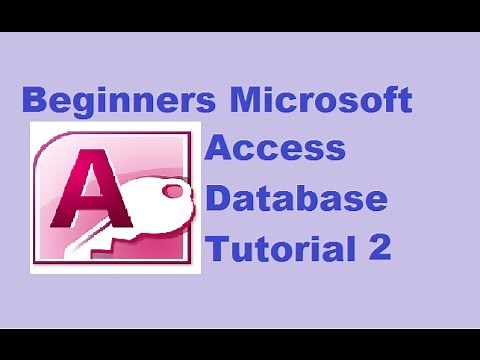 Beginners MS Access Database Tutorial 2 - Table Filter, Sort & Introduction Forms