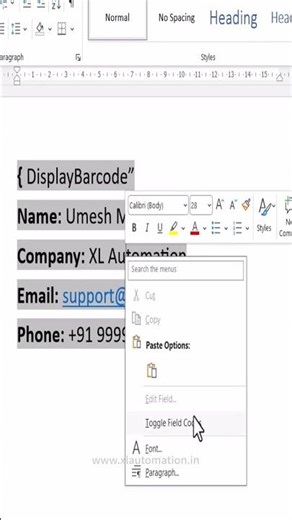 Hidden QR Code Magic in MS Word #msoffice #mswordforbeginners #office