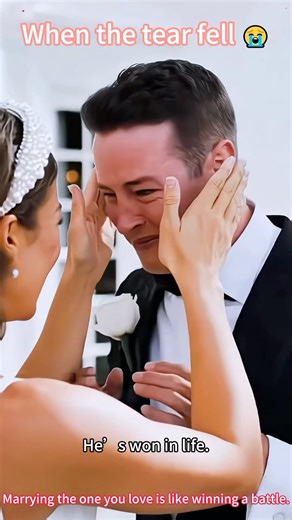 When the tear fell 🥹 #wedding #bride #groom #reaction #foryou