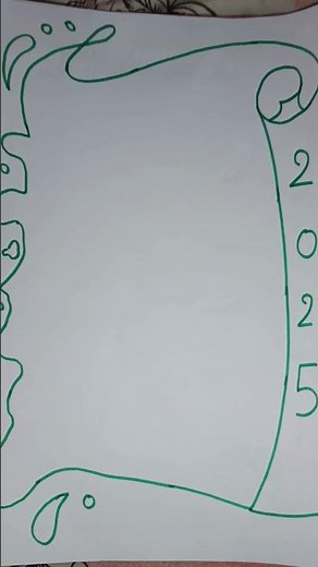 easy and side border design for assignment! #border #sideborderdesign #assignment #art#bome