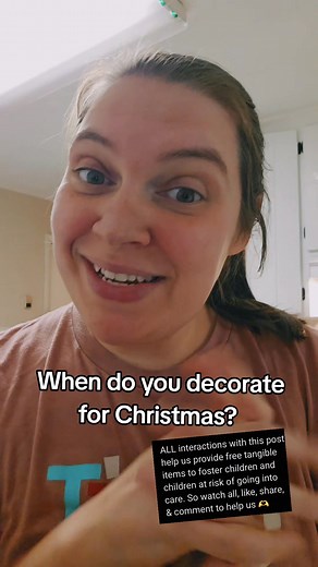 A long running debate: when to decorate for Christmas? Tell us your family traditions for decorating in the comments below 🫶 #holidays #holidaytraditions #tradition #christmasdecorating #christmastree | Elijah's Closet