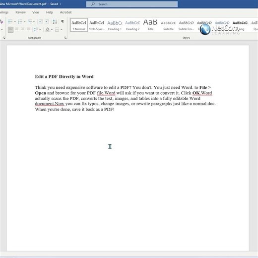 The QUICK and EASY Way to Edit PDFs in Microsoft Word