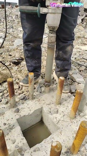 The repair technology for rusted threads on anchor bolts of factory building steel columns