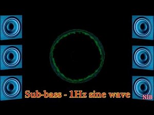 Test tone - Sub-bass - 1Hz sine wave
