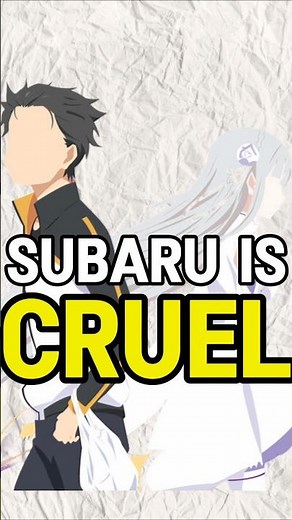 Rezero's Subaru Is So Cruel