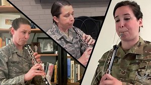 One of the best known oboe solo pieces, “Gabriel’s Oboe” is originally part of a film score from a 1986 movie entitled “The Mission”. Academy Award-winning composer, Ennio Morricone wrote film score compositions for over 400 television productions throughout his career and is considered one of Hollywood’s most revered film composers. This solo work has been reimagined by one of our own, staff arranger Master Sgt. John Bliss, as a trio that highlights our oboe section. This production features an