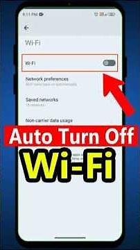Wi-Fi Turn On/Off automatically, Wifi on off problem android Solved #Shorts #WifiFix #android