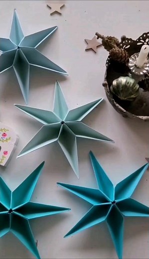 origami DIY: einfache Advent Sterne aus Papier falten - weihnachtsdeko